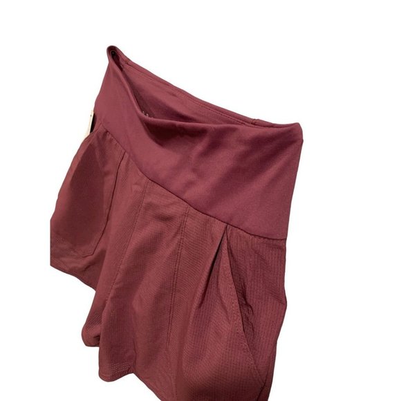 XS Wrangler All Terrain Gear Women's Shorts Pull On Pockets Merlot New - Picture 5 of 14